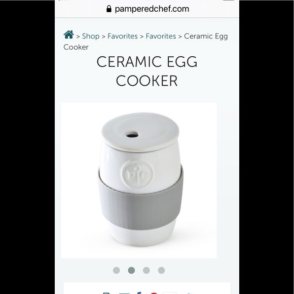 Pampered Chef Other - Pampered Chef Ceramic Egg Cooker, 1529, NIB